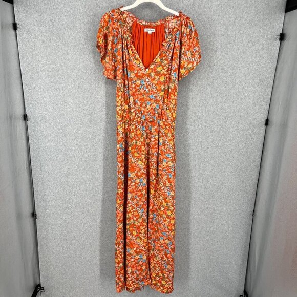 Roller Rabbit Floral Jumpsuit in Orange and Blue - Picture 1 of 14